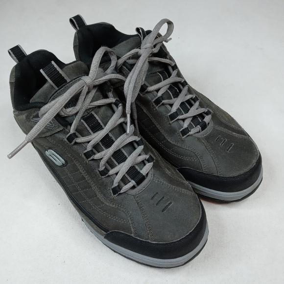 Skechers Shape Ups Nubuck Leather Pebble Taupe Ton - Picture 5 of 10